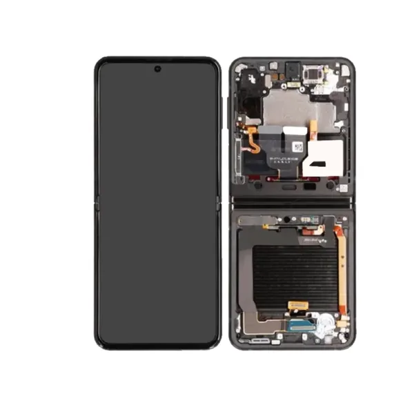 Genuine LCD Screen For Samsung Galaxy Z Flip 3 (F711) With Frame & Touchpad - Black (Pull Out)