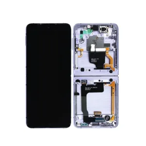 Genuine LCD Screen For Samsung Galaxy Z Flip 4 (F721) With Frame & Touchpad - Purple (Pull Out)