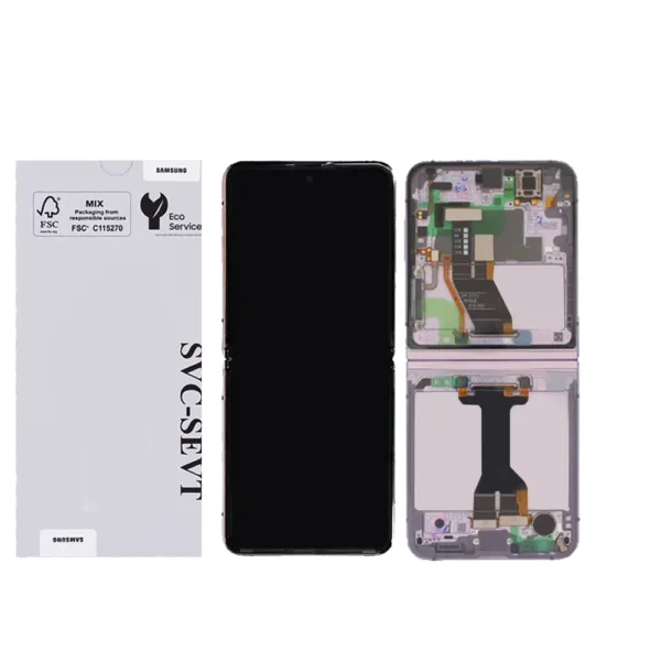 Genuine LCD Screen For Samsung Galaxy Z Flip 5 (F731) - Lavender (GH82-31827C)