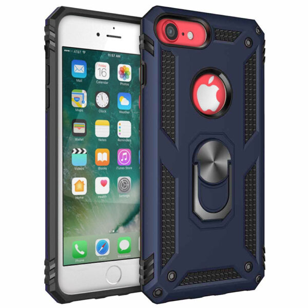 compatible ring armor case for iphone 78 Blue 1 iShine Trade T/A Boltify Limited