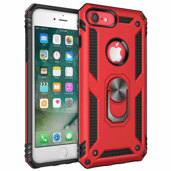 compatible ring armor case for iphone 78 Red 1 iShine Trade T/A Boltify Limited
