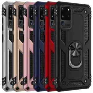 Slim Shockproof Ring Armor Stand Phone Case for Samsung Galaxy S20 Ultra