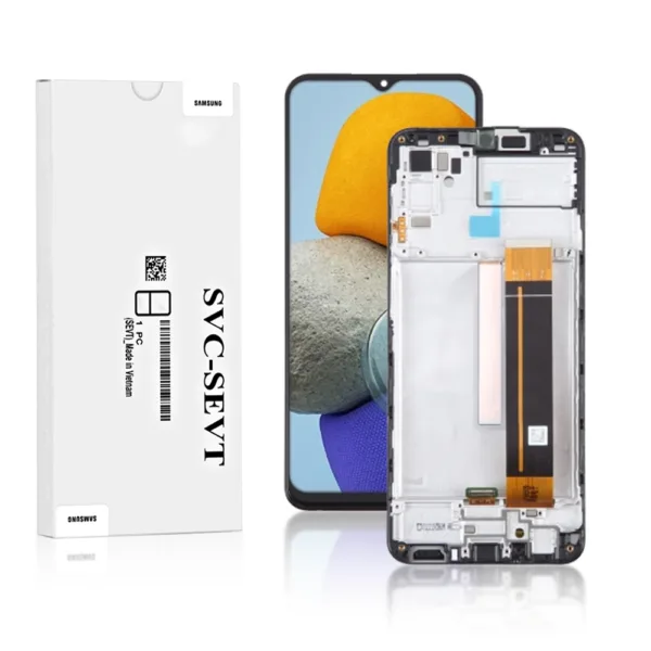 Genuine LCD Screen For Samsung Galaxy M23 (M236B) With Frame & Touchpad - Black  (GH82-28487A)