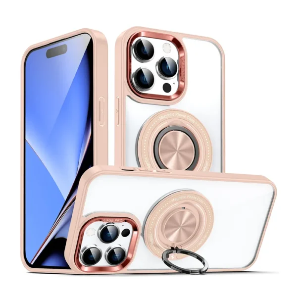 10E Shadow Magsafe Case For iPhone 14 Pro 15 Pro Pink