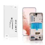 Genuine LCD Screen For Samsung Galaxy S22 5G (S901B) With Frame and Touchpad - Pink Gold (GH82-27521D/GH82-27520D)