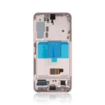 125B Genuine LCD Screen For Samsung Galaxy S22 5G S901B With Frame Pink Gold (GH82-27521D vGH82-27520D)