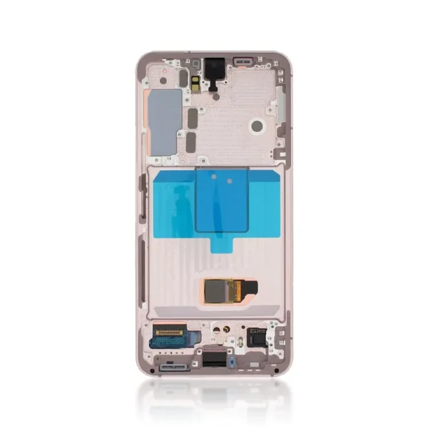 125B Genuine LCD Screen For Samsung Galaxy S22 5G S901B With Frame Pink Gold (GH82-27521D vGH82-27520D)