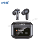 12B ANG T56 ANC + ENC Earbuds With LED Touch Screen – Black