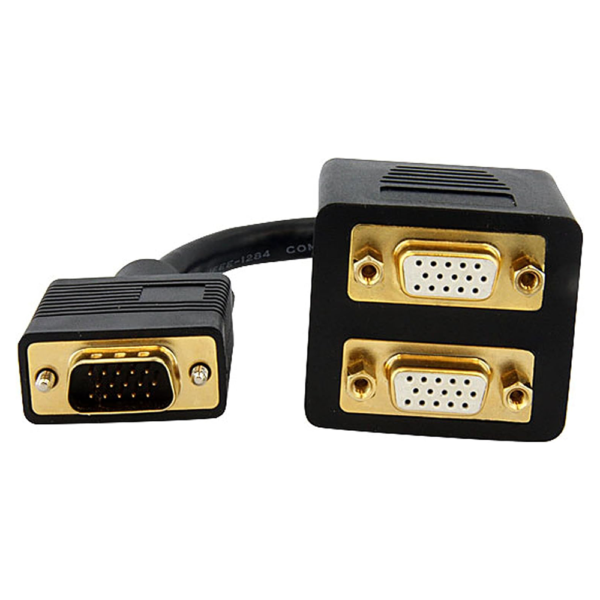 VGA To 2VGA Female Y Splitter