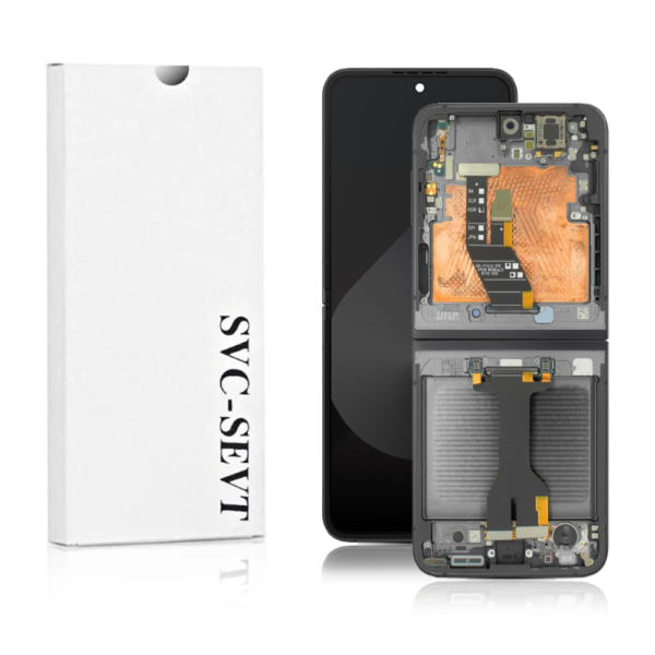 Genuine LCD Screen For Samsung Galaxy Z Flip 6 (F7410) With Frame & Touchpad – Black (Pull Out)