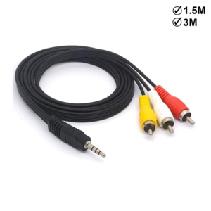 Aux 3.5mm to 3 RCA Cable