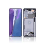 24A Replacement OLED LCD Screen For Samsung Galaxy Note 20 N980F Black With Frame