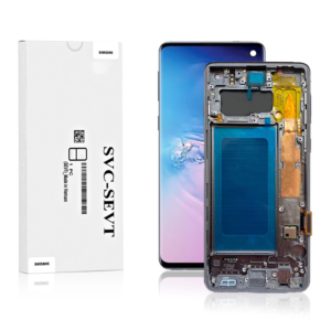 Genuine LCD Screen For Samsung Galaxy S10 (G973) With Frame & Touchpad - Prism Black (Pull Out)