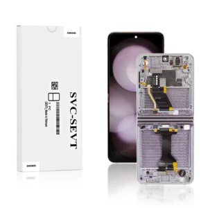 Genuine LCD Screen For Samsung Galaxy Z Flip 5 (F731B) With Frame and Touchpad Inner - Lavender (GH82-31827C)