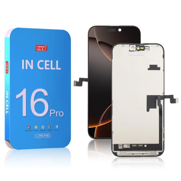 ZY HD+ Incell iPhone 16 Pro LCD Module Display and Touch Screen Digitizer Assembly