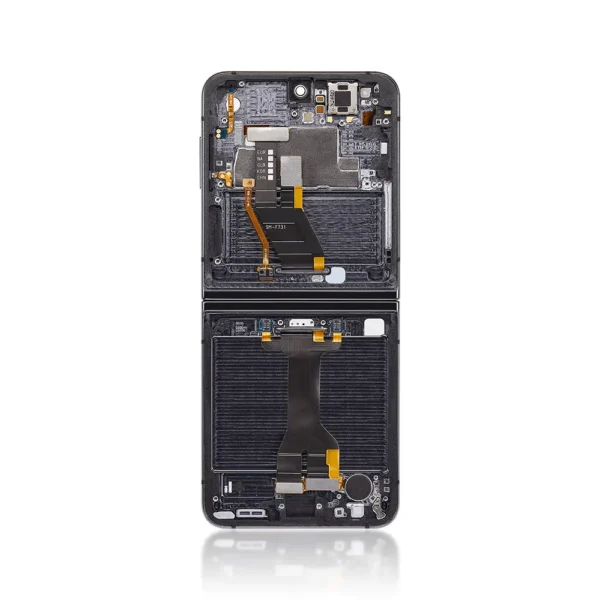Genuine LCD Screen For Samsung Galaxy Z Flip 5 (F731B) With Frame and Touchpad Inner - Grey (GH82-31827A) - 2