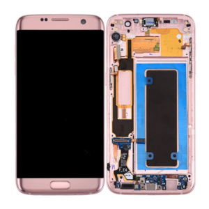 Replacement OLED LCD Screen For Samsung Galaxy S7 Edge (G935) Pink - With Frame