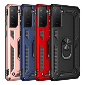 Slim Shockproof Ring Armor Stand Phone Case for Samsung Galaxy S22 Plus