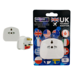 38A Daewoo UK Travel Plug Adapter, Wall Charger, 3 Pin Adapter, Tourist Adapter