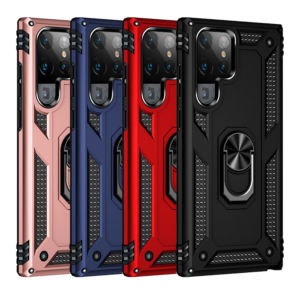 Slim Shockproof Ring Armor Stand Phone Case for Samsung Galaxy S22 Ultra