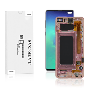 Genuine LCD Screen For Samsung Galaxy S10 Plus (G975) With Frame & Touchpad - Pink (Pull Out)