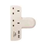 42B Pifco 2 Way Adapter With USB Charging
