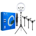 44A RL-21 21 inch LED Soft Ring Light With Tripod Stand & 3 Phone Holder