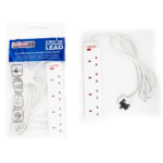 53A DAEWOO 4 Way with 2M Cable Power Extension Lead