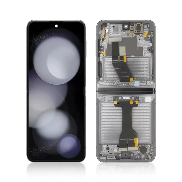 Genuine LCD Screen For Samsung Galaxy Z Flip 5 (F731) With Frame & Touchpad - Black (Pull Out)