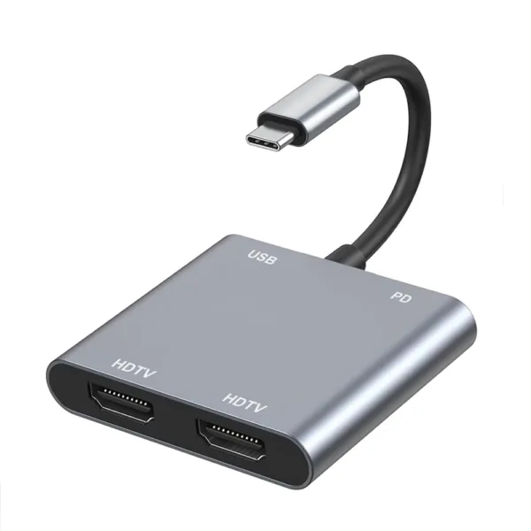 Type C 4 in 1 Multiport Hub Adapter HDTV 4K