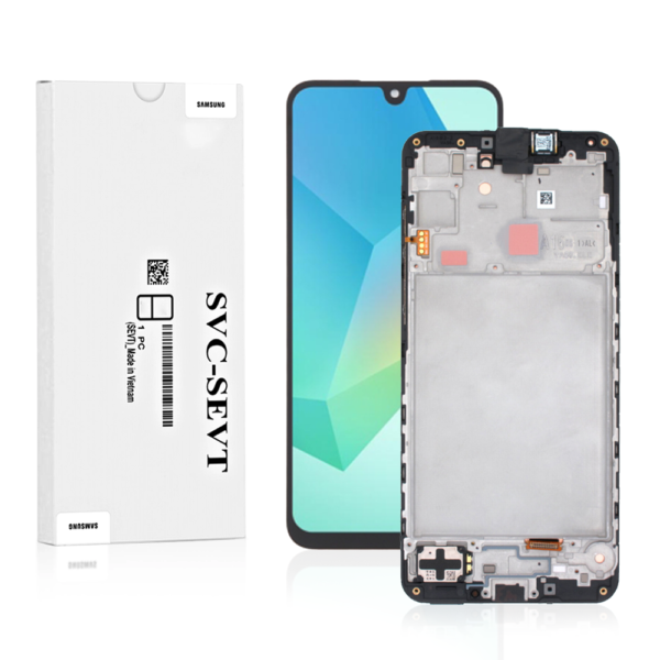Genuine LCD Screen For Samsung Galaxy A16 4G (A165) With Frame and Touchpad – Black (GH82-36253A)