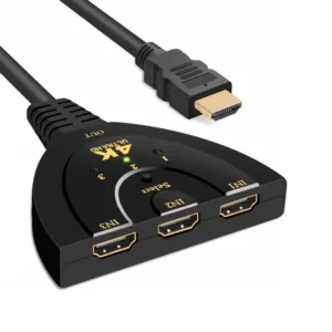 3 in 1 HDMI Input 4K x 2K HDTV Pigtail Swtich Adapter