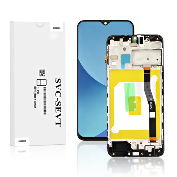 Genuine LCD Screen For Samsung Galaxy M20 (M205) With Frame & Touchpad - Black  (GH82-18682A)