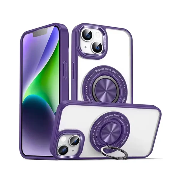 9F Shadow Magsafe Case For iPhone 15 Plus Purple