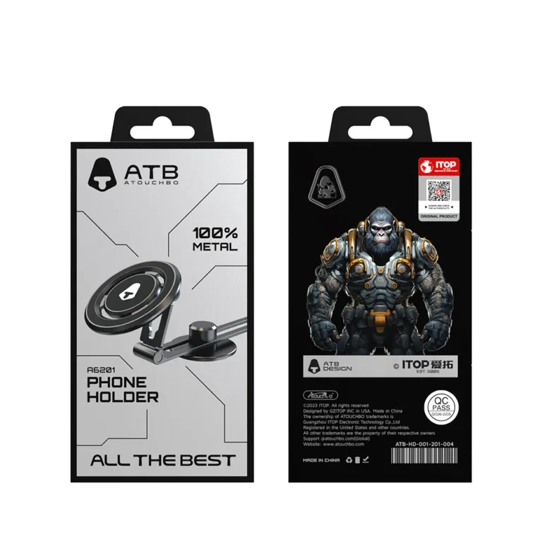 ATB D6201 100% Metal Strong Magnetic Car Phone Holder