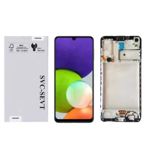 Genuine LCD Screen For Samsung Galaxy A22 5G (A226) With Frame and Touchpad - Black  (GH81-20694A)