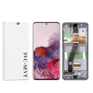 Genuine LCD Screen For Samsung Galaxy S20 4G/5G (G980 / G981) With Frame and Touchpad - Black  (GH82-22123A)