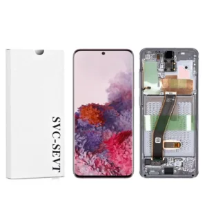 Genuine LCD Screen For Samsung Galaxy S20 4G/5G (G980 / G981) With Frame and Touchpad - Cosmic Grey  (GH82-22131A/GH82-31432A)