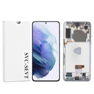 Genuine LCD Screen For Samsung Galaxy S21 Plus 5G (G996B) With Frame and Touchpad - Phantom Silver  (GH82-24553C)
