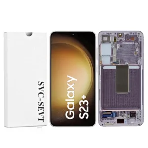 Genuine LCD Screen For Samsung Galaxy S23 Plus (S916B) With Frame and Touchpad - Lavender  (GH82-30476D)