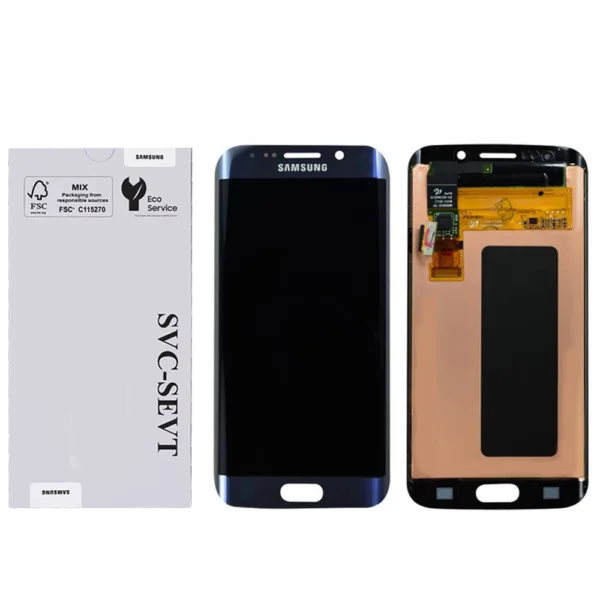 Genuine LCD Screen For Samsung Galaxy S6 Edge (G925) With Frame and Touchpad - Black Sapphire  (GH97-17162A)