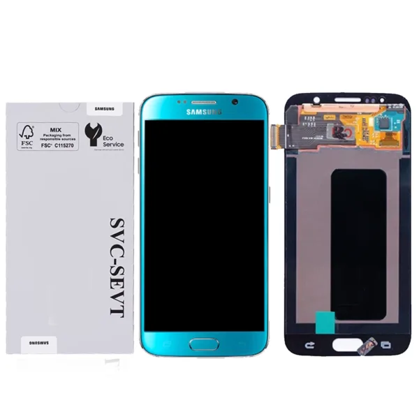 Genuine LCD Screen For Samsung Galaxy S6 (G920) No Frame - Electric Blue  (GH97-17260D)