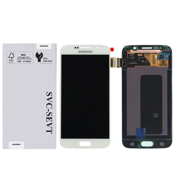 Genuine LCD Screen For Samsung Galaxy S6 (G920) No Frame - White  (GH97-17260B)