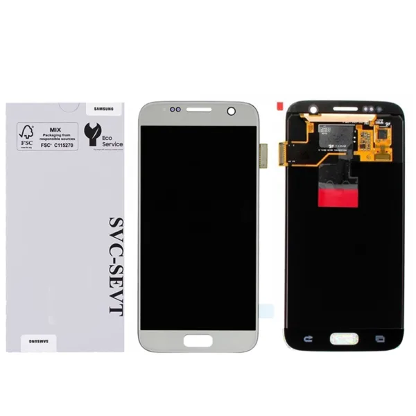 Genuine LCD Screen For Samsung Galaxy S7 (G930) No Frame - Silver  (GH97-18523B)
