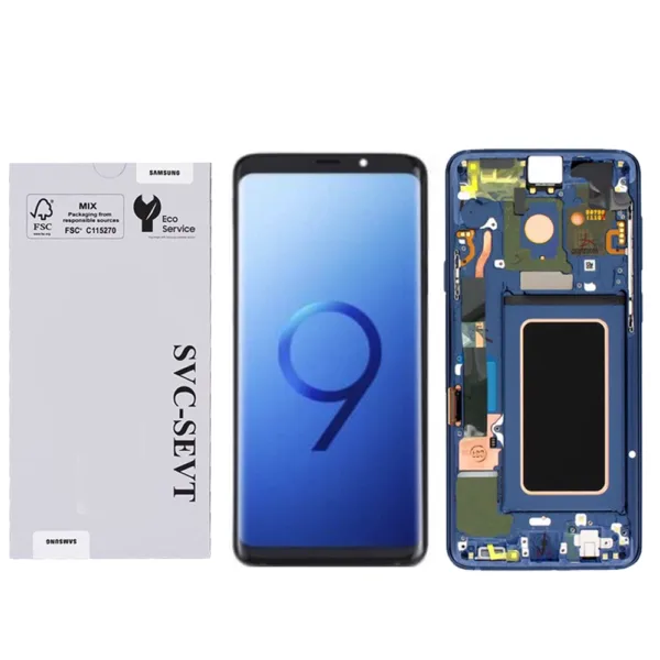 Genuine LCD Screen For Samsung Galaxy S9 Plus (G965) With Frame and Touchpad - Blue  (GH97-21691D)