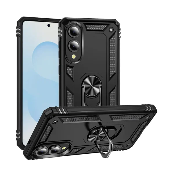 16B Ring Armor Case Samsung S25 Edge Black