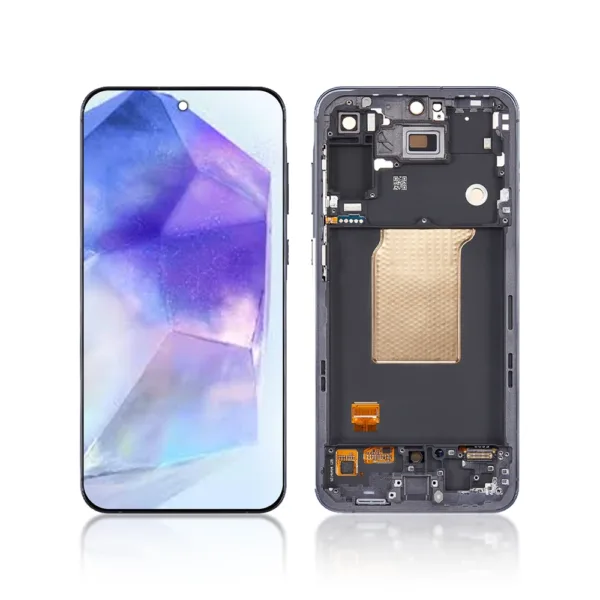 30A SAMSUNG GALAXY A55 LCD BLACK WITH FRAME iShine Trade T/A Boltify Limited