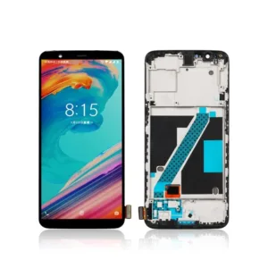 Replacement LCD Screen Display Touch and Digitizer Assembly For OnePlus 5T - With Frame