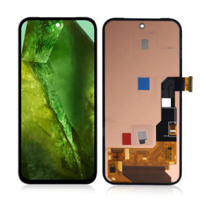 OLED LCD Screen Display Touch and Digitizer Assembly For Google Pixel 8A Black - With Frame