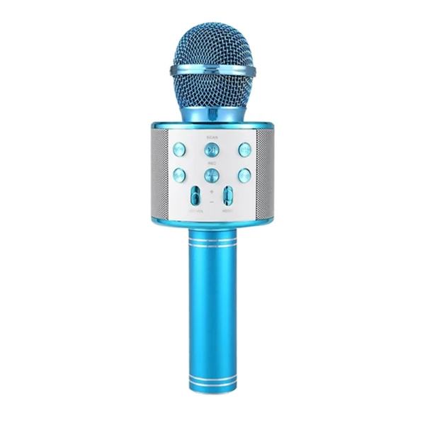 13C Karaoke Wireless Bluetooth Microphone Blue